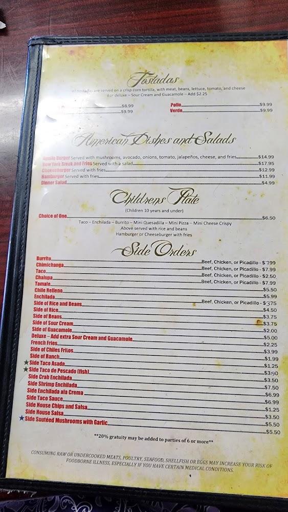 El Aguila Real Menu image 4